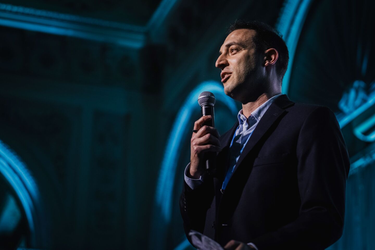 Andrés Tugentman, director de Estawol, durante el evento en el que la empresa se reunió con socios comerciales, clientes y allegados para celebrar los logros y las novedades que llegarán al mercado.
