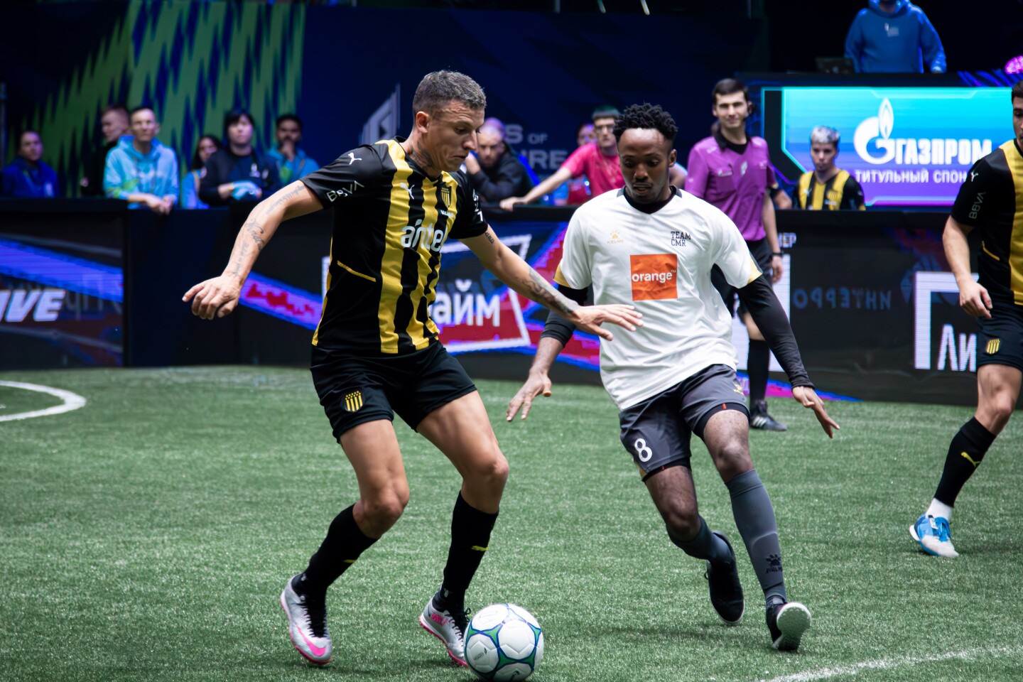 Brandon Díaz jugando para Peñarol en Games of the Future