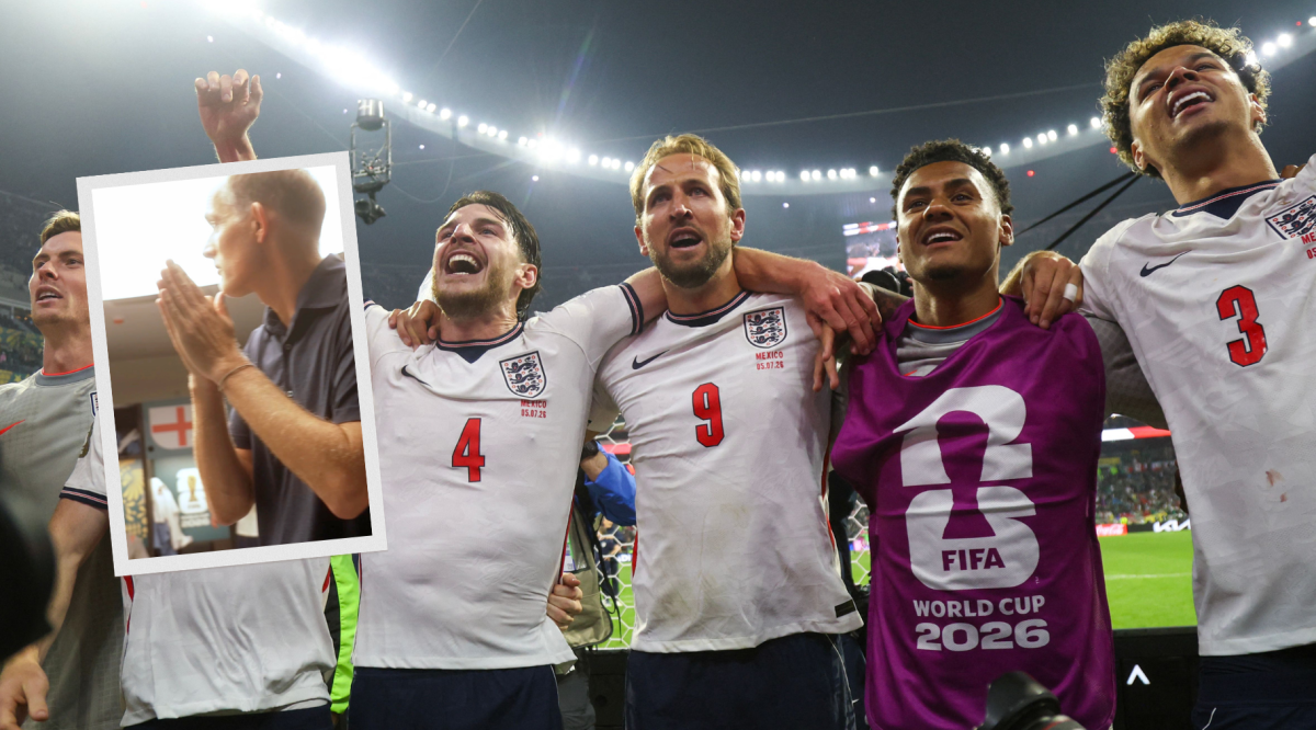 ¡Con eso no se juega! La broma de Rice y Stones a Thomas Tuchel en el vestuario de Inglaterra en el Mundial