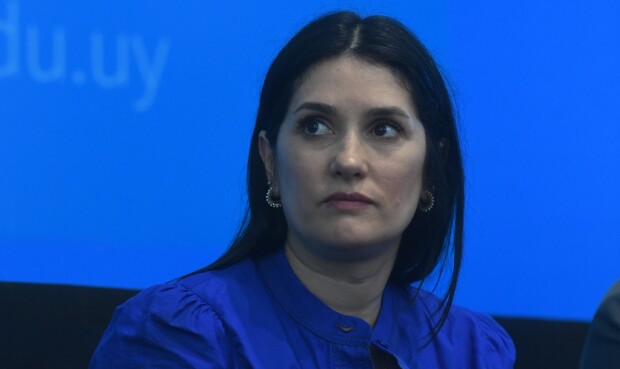 Conferencia por asuncion de Virginia Caceres como presidenta de la ANEP