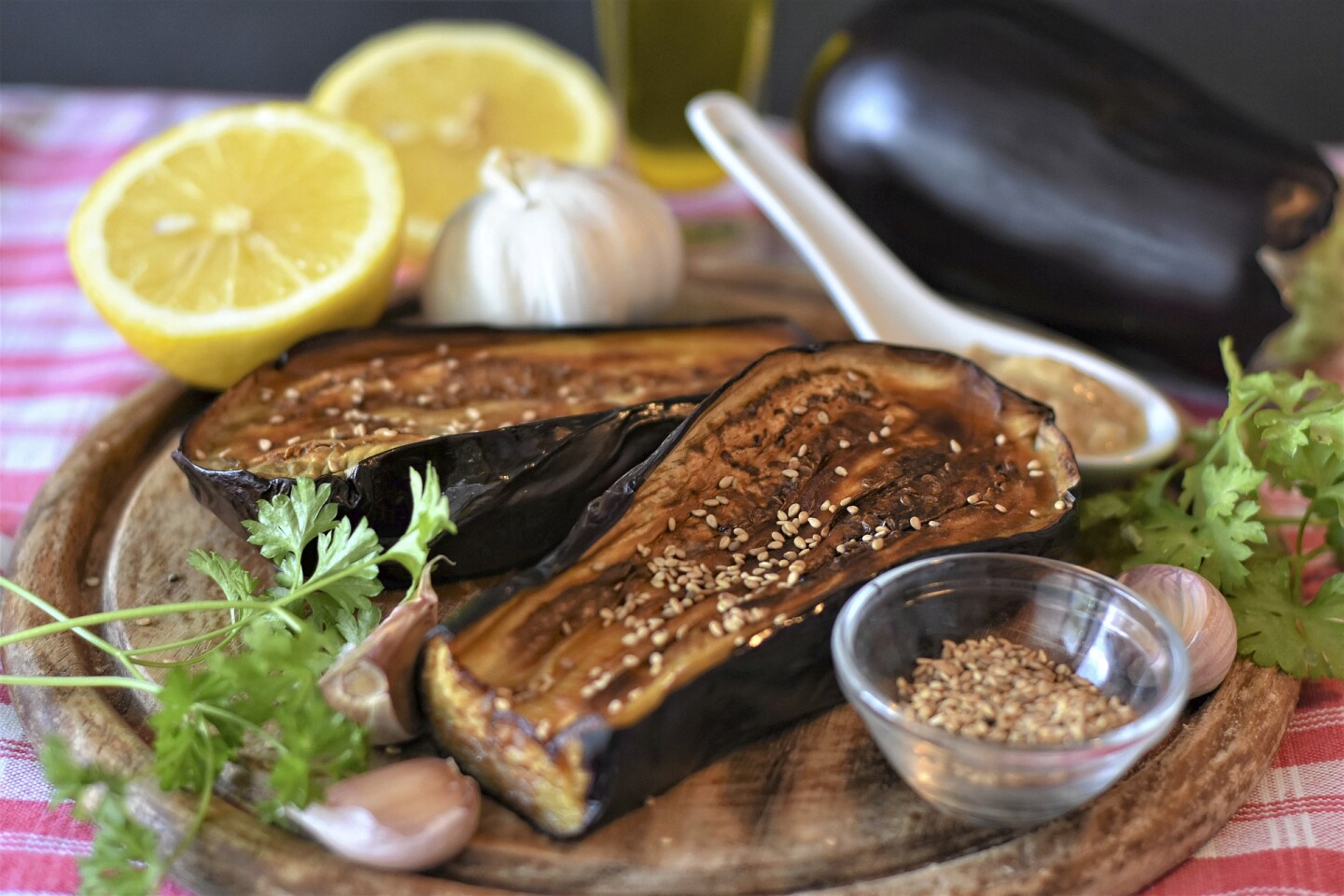 Berenjena asada. Foto: Pixabay