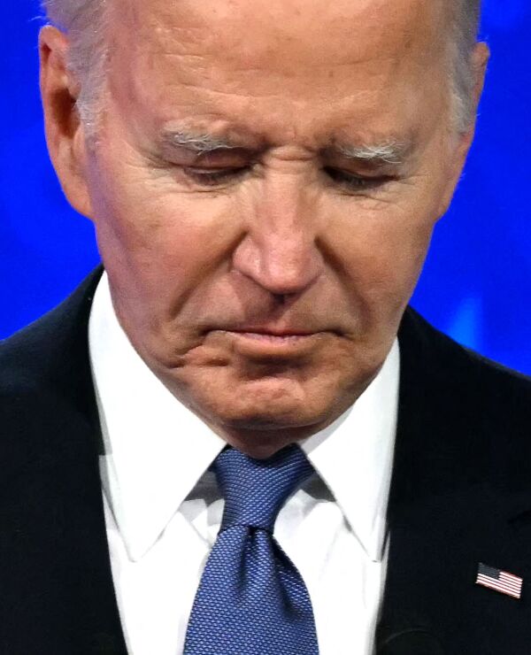 Presidente Joe Biden en el debate con Donald Trump