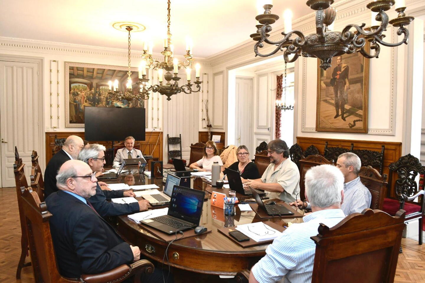Sesión de la Corte Electoral.