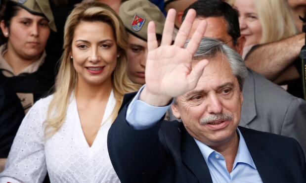 Fabiola Yanez y Alberto Fernández. Foto: Archivo La Nación / GDA
