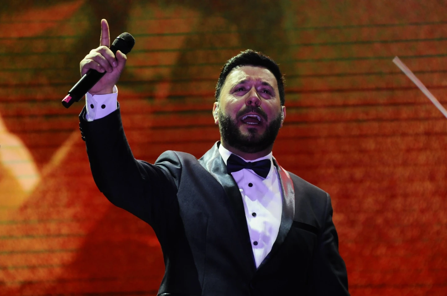 El cantante Lucas Sugo.