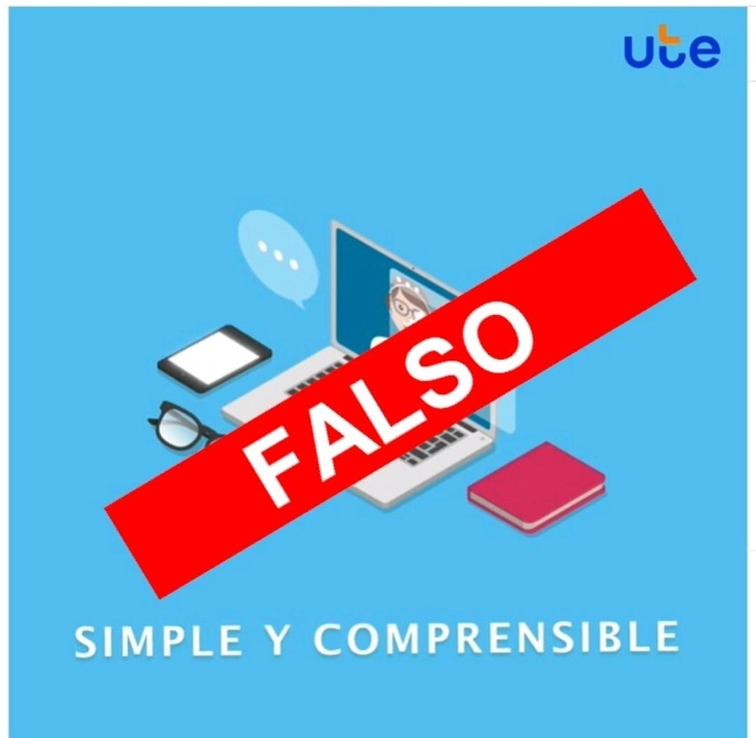 Estafa de UTE.