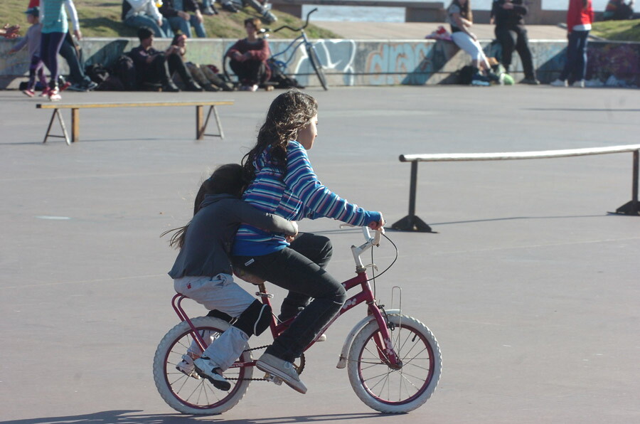 Los ciclistas están de fiesta.