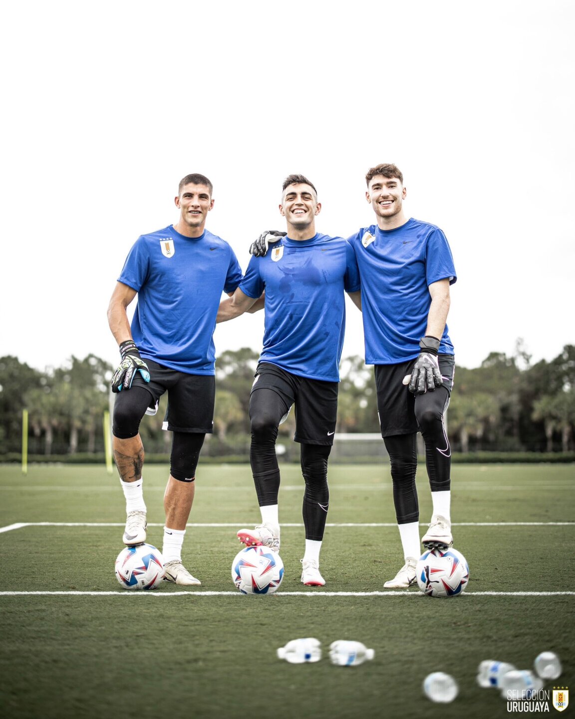 Sergio Rochet, Santiago Mele y Franco Israel: los arqueros de Uruguay en la Copa América 2024. 