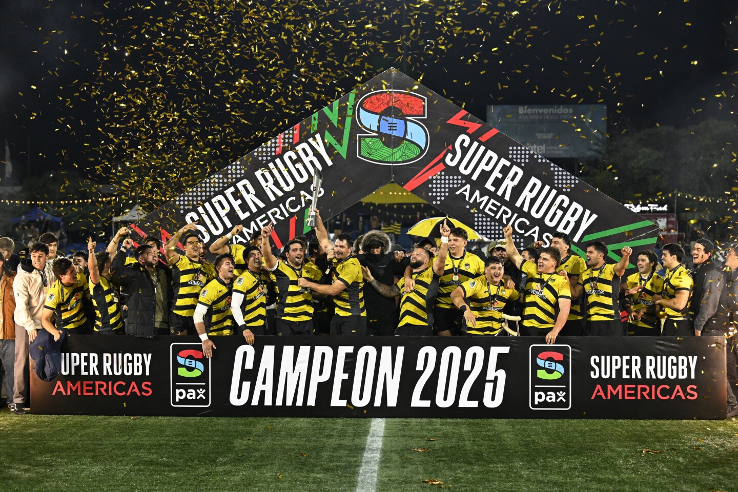 Peñarol campeón del Super Rugby Americas 2025 en el Estadio Charrúa