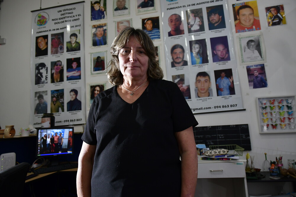 Graciela Barrera, presidenta de la Asociacion de Familiares y Victimas de la Delicuencia. Foto: F. Ponzetto