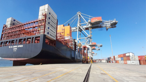 Exportaciones en el puerto de Montevideo