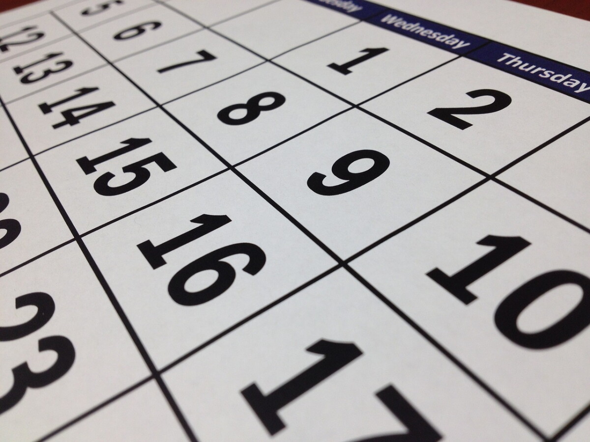 Un calendario.