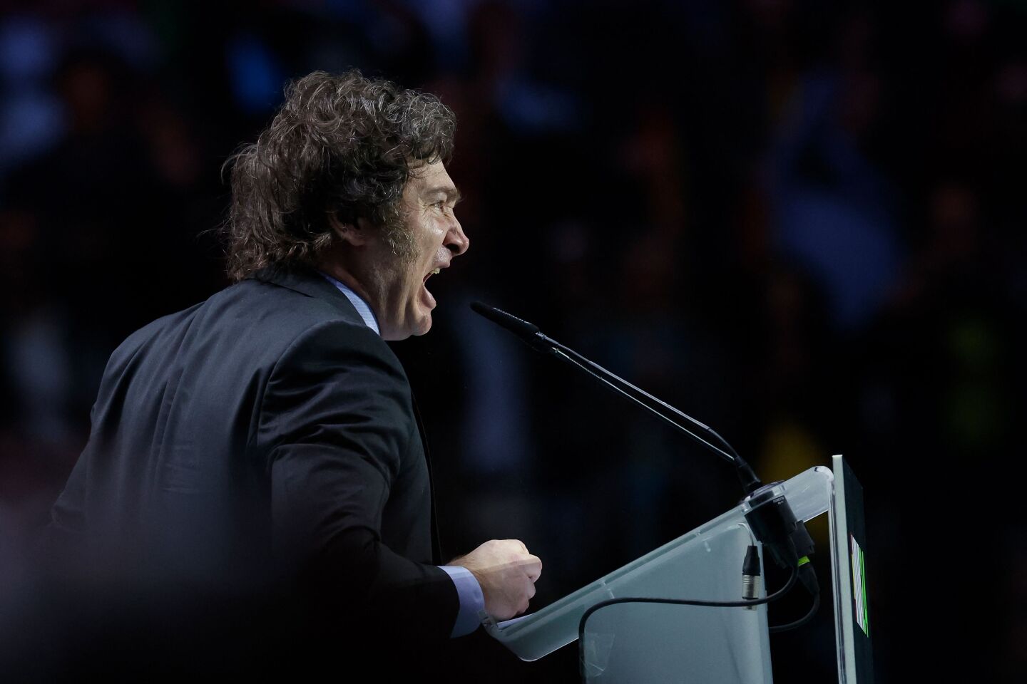 Javier Milei, presidente argentino, en el evento Europa Viva.