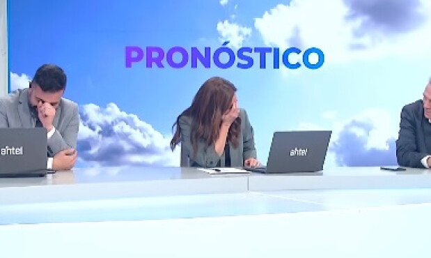 César Sanguinetti, María Noel Marrone y Nano Folle tentados durante la emisión de "Subrayado Tarde".