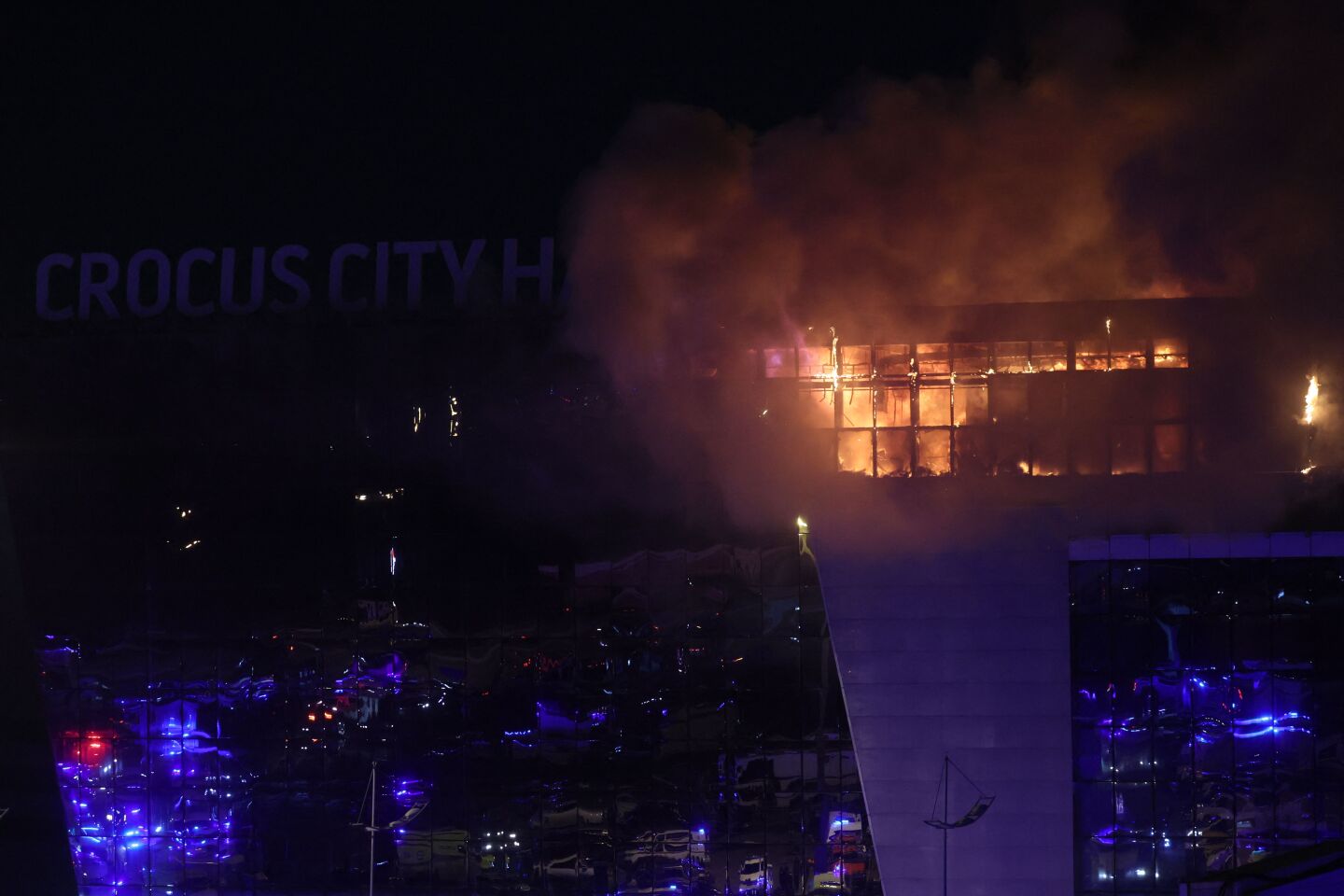 Incendio a las afueras de Moscú