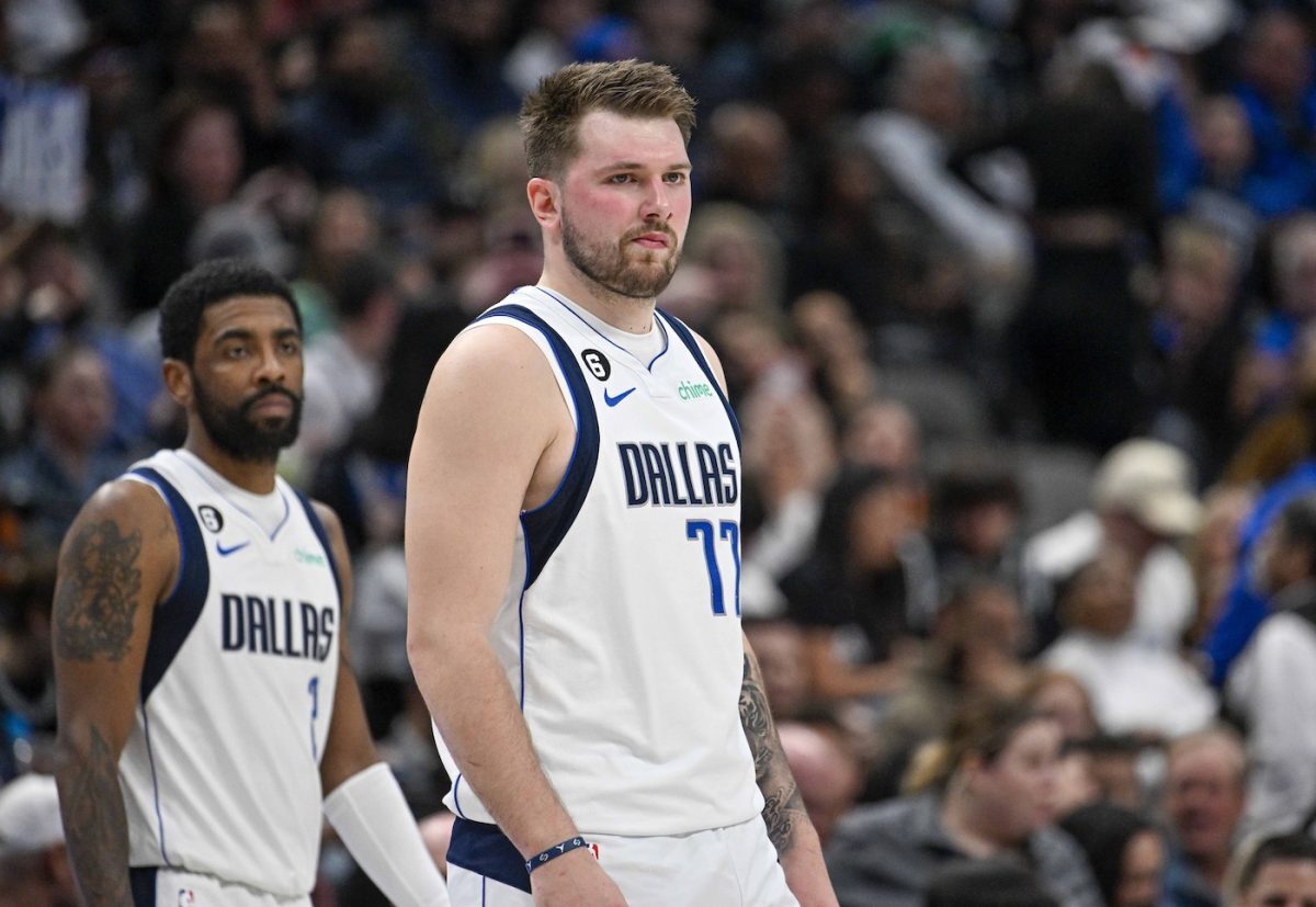 Kyrie Irving y Luka Doncic, figuras de Dallas Mavericks.