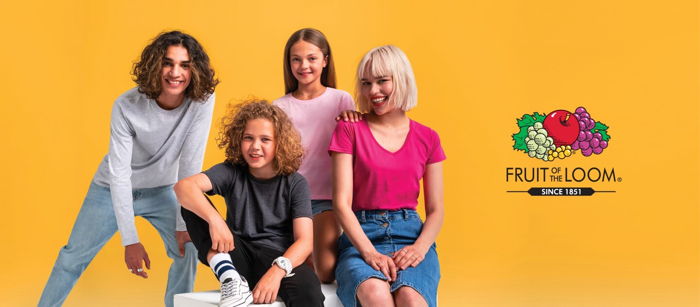 Fruit of the loom. Marca de ropa estadounidense.