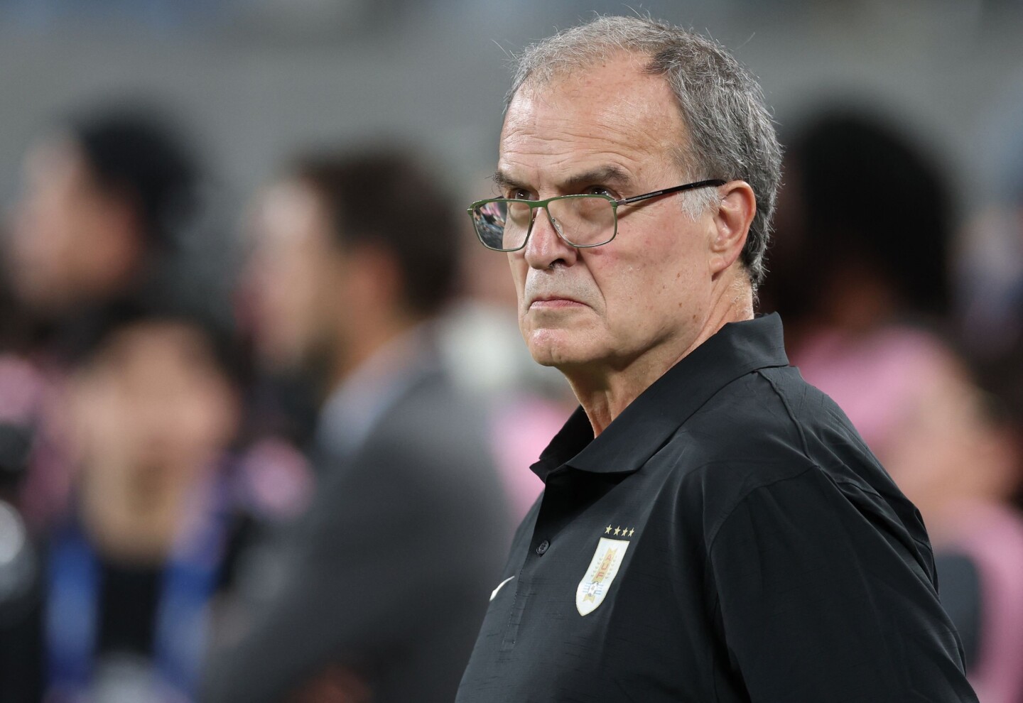 Marcelo Bielsa, director técnico de la selección de Uruguay.