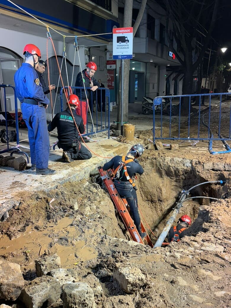 Descubrieron un túnel subterráneo en San Isidro.
