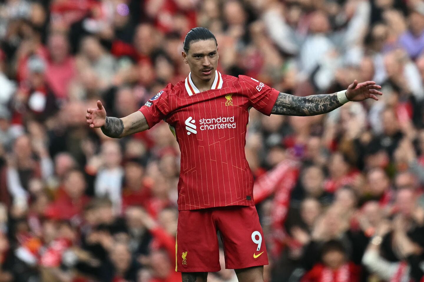 Darwin Núñez volvió a anotar gol en el Liverpool.