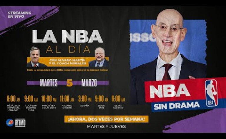 Ritmo NBA en vivo con el análisis de Álvaro Martín y el Coach Carlos Morales