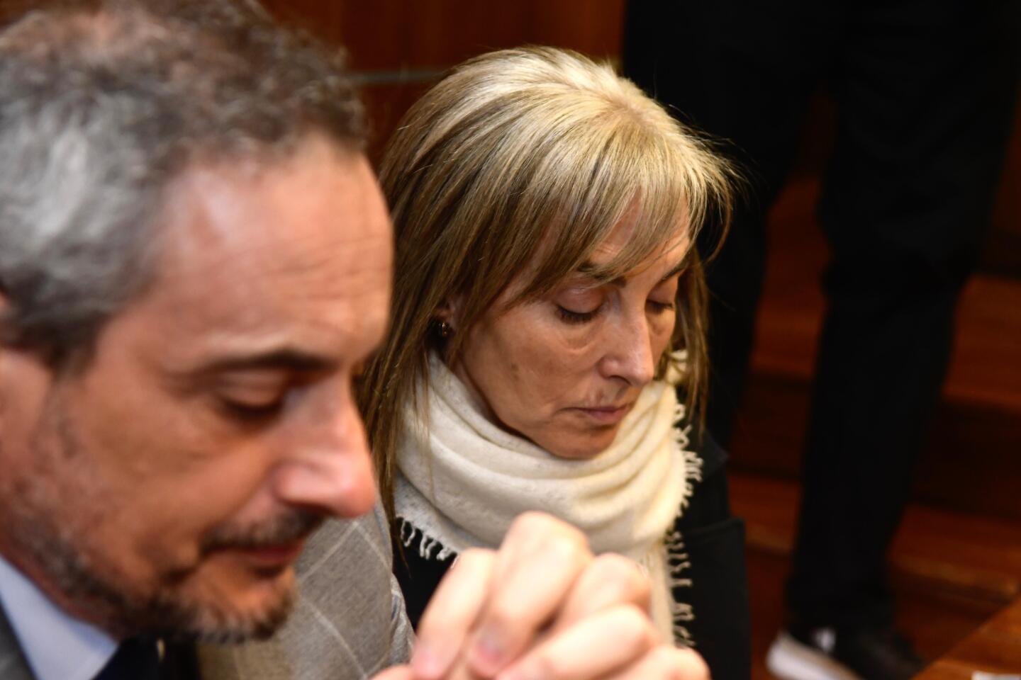 Daniela Cabral, viuda de Gustavo Basso.