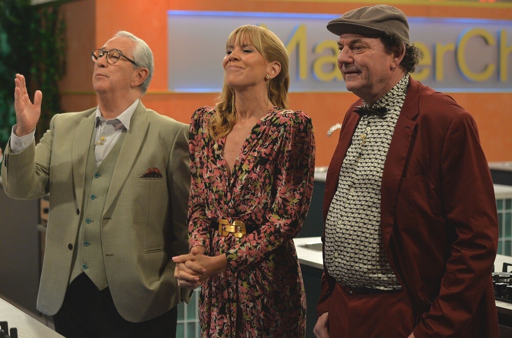 Sergio Puglia, Ximena Torres y Laurent Lainé, los tres jurados de "Masterchef Uruguay".