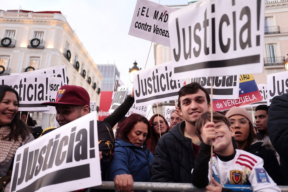 Protestas antichavistas en Madrid