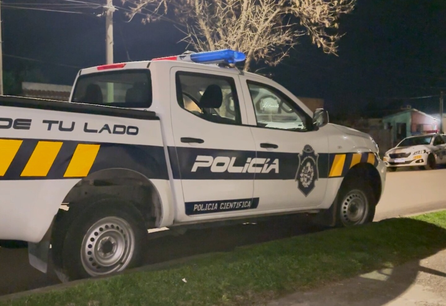 Patrullero durante un operativo.