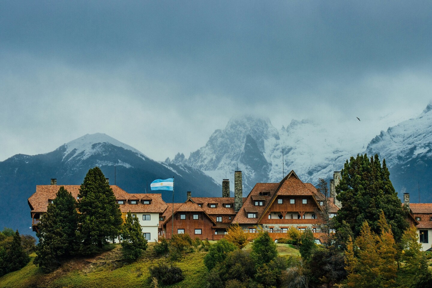 Vista aérea de la ciudad de Bariloche