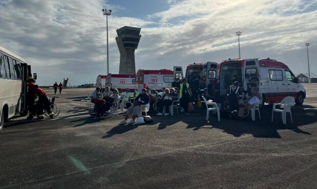 Pasajeros del vuelo UX045 de Air Europa fueron atendidos en la pista de aterrizaje en Natal