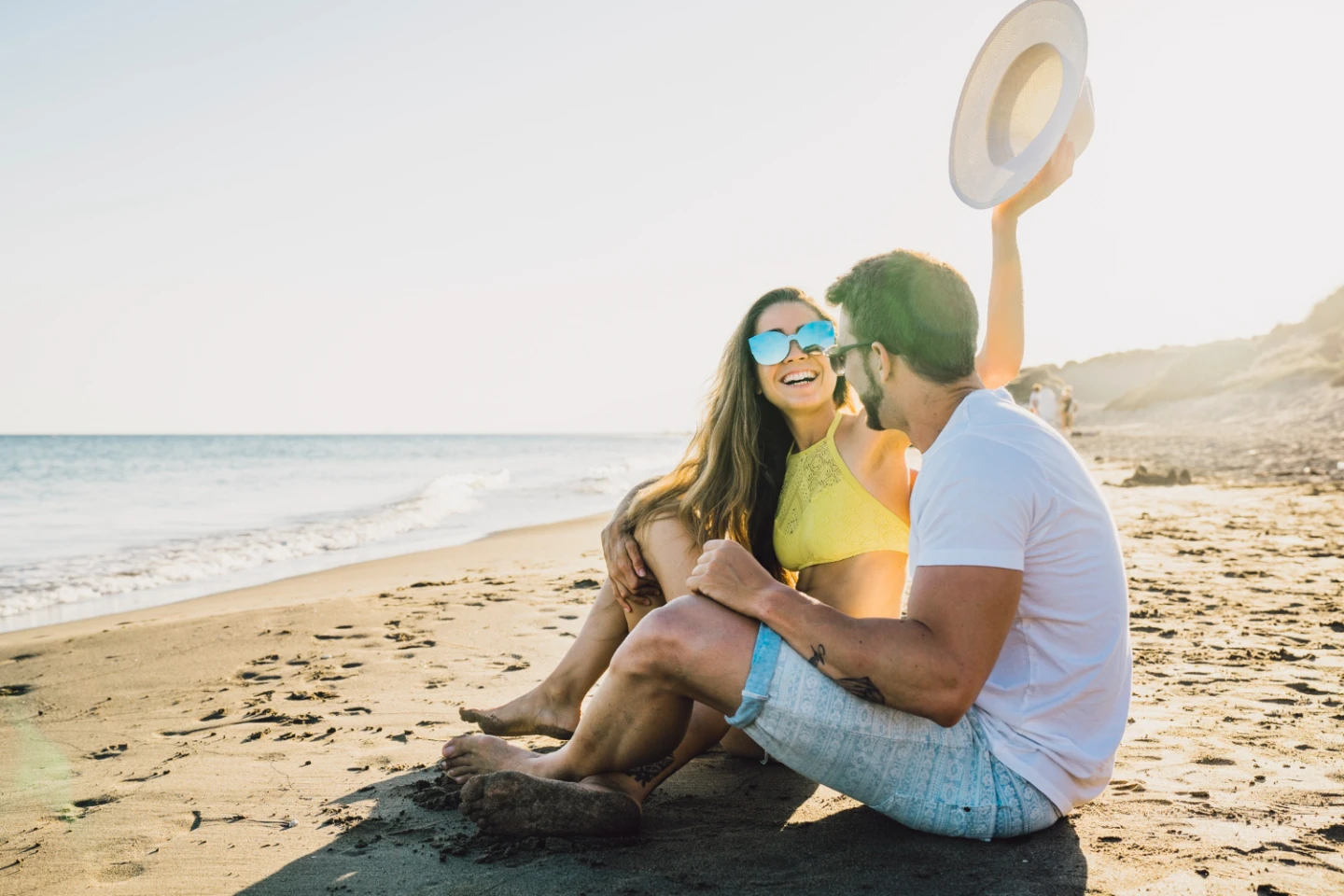 Pareja playa