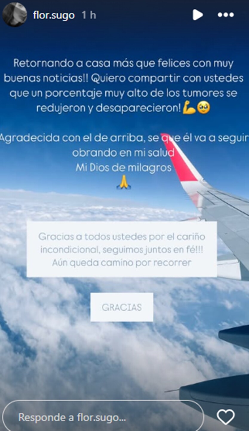 El mensaje de Florencia Sugo en su momento más difícil.