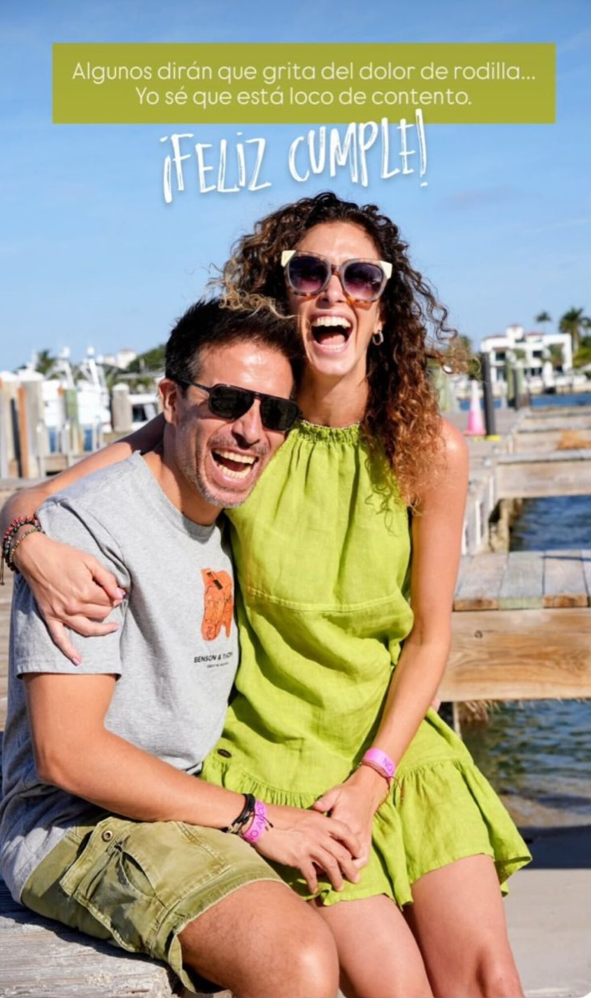Rafa Cotelo y su novia Isabel González.