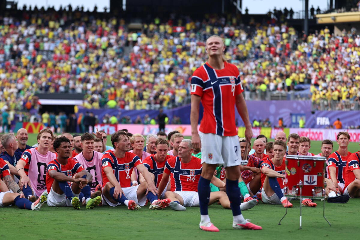 Festejo de Noruega tras eliminar a Brasil en el Mundial 2026