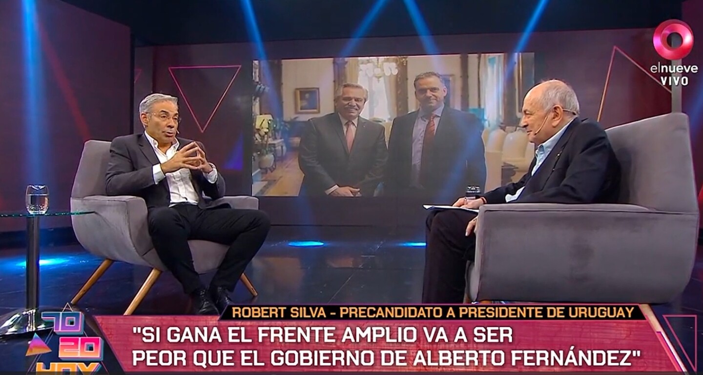 Entrevista de Chiche Gelblung al precandidato colorado Robert Silva en Argentina.