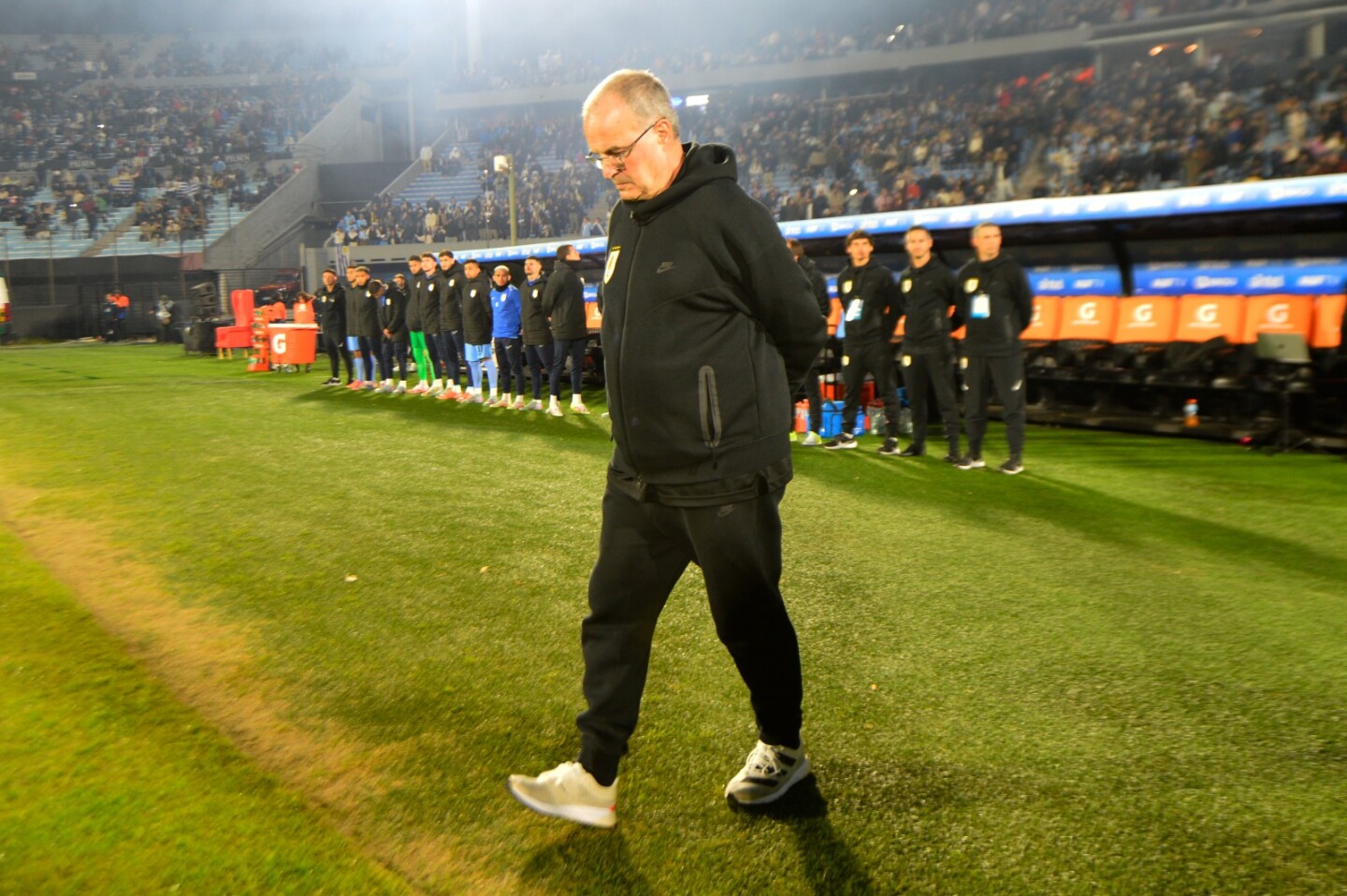 Marcelo Bielsa, entrenador de Uruguay.