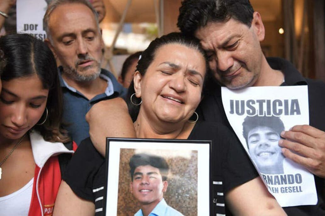 Familia de Fernando Báez Sosa. Foto: La Nación | GDA.