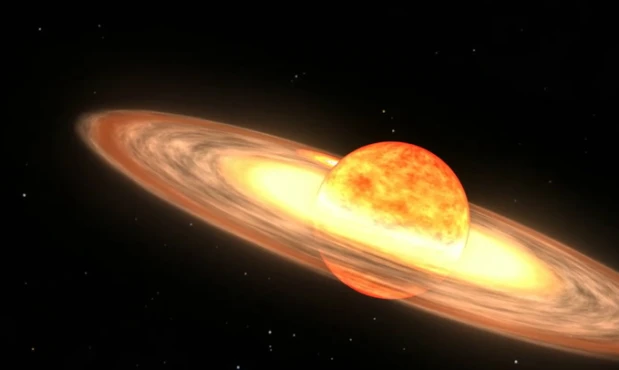 La animación que hizo la NASA del evento