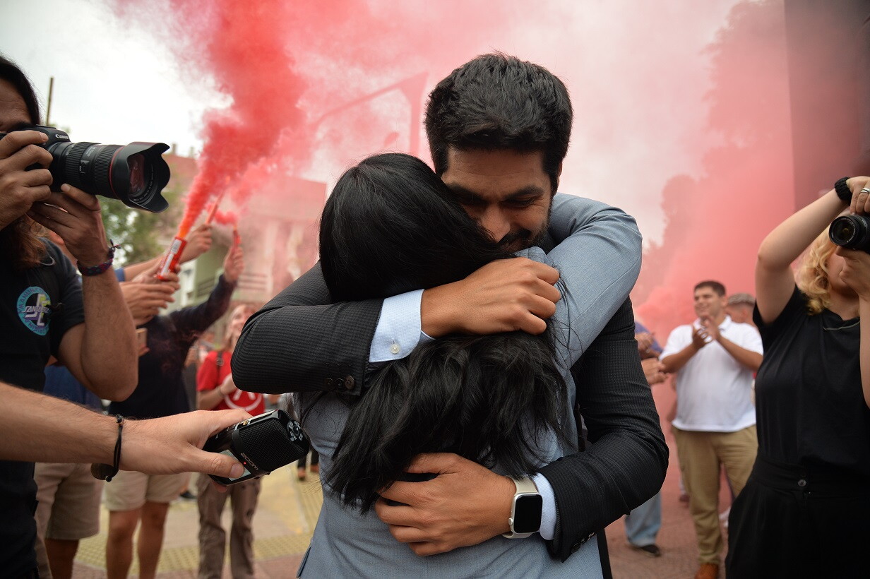 Andrés Ojeda y Elsa Capillera.