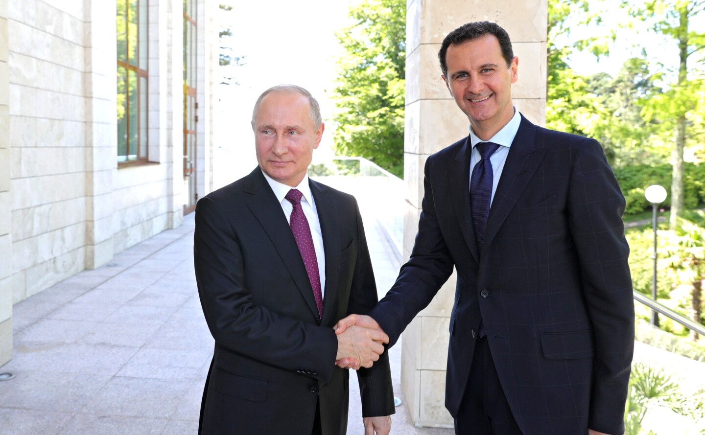 Vladimir Putin y Bashar Al Asad en Sochi. Foto: Kremlin