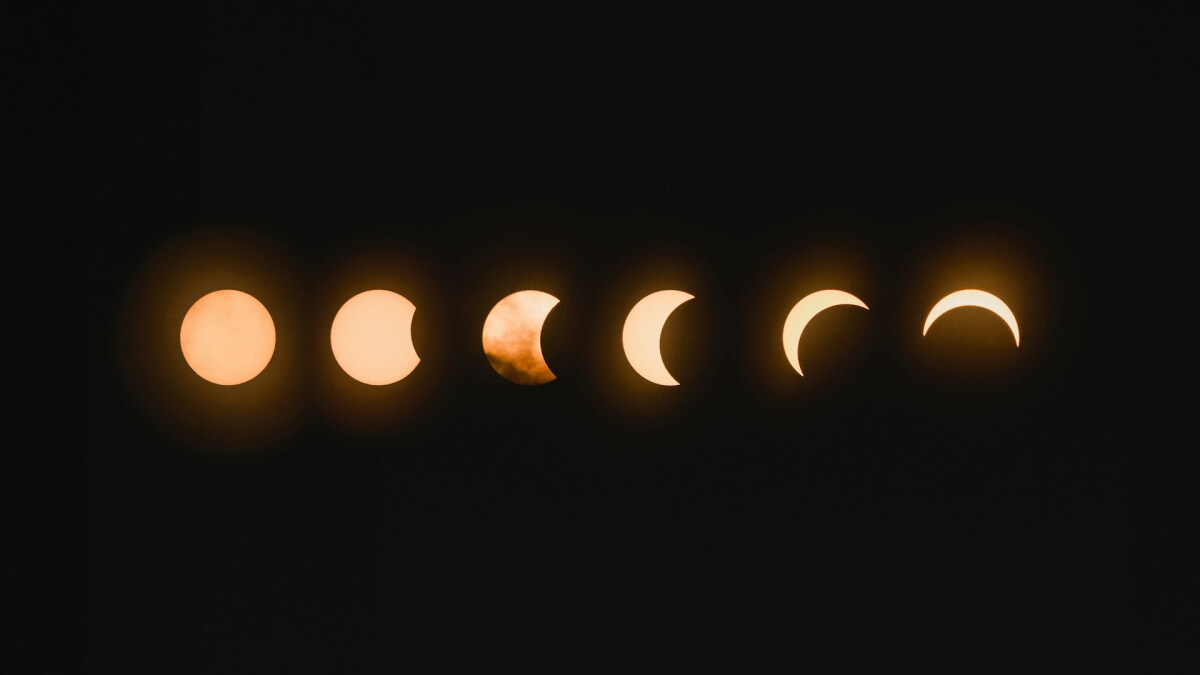Las distintas fases de un eclipse de Luna