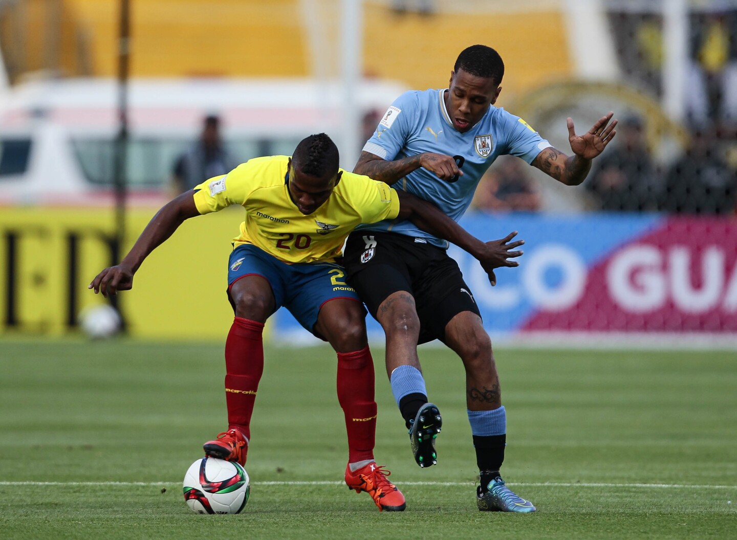 En 2015 Uruguay cayó con Ecuador en Quito 2-1.