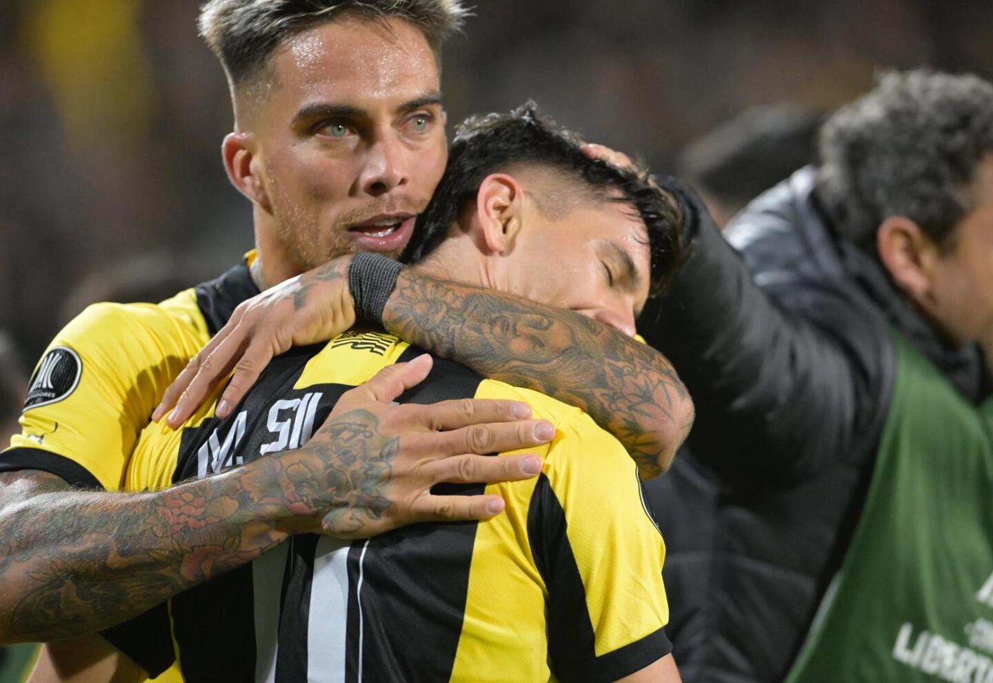 Festejo gol de peñarol