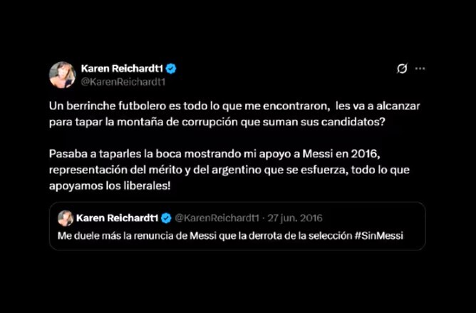 La respuesta de la candidata a diputada nacional por La Libertad Avanza a las críticas de usuarios en X.