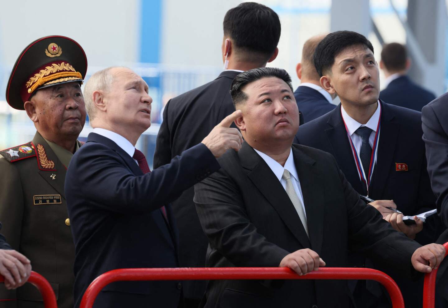 Vladimir Putin y Kim Jong-un