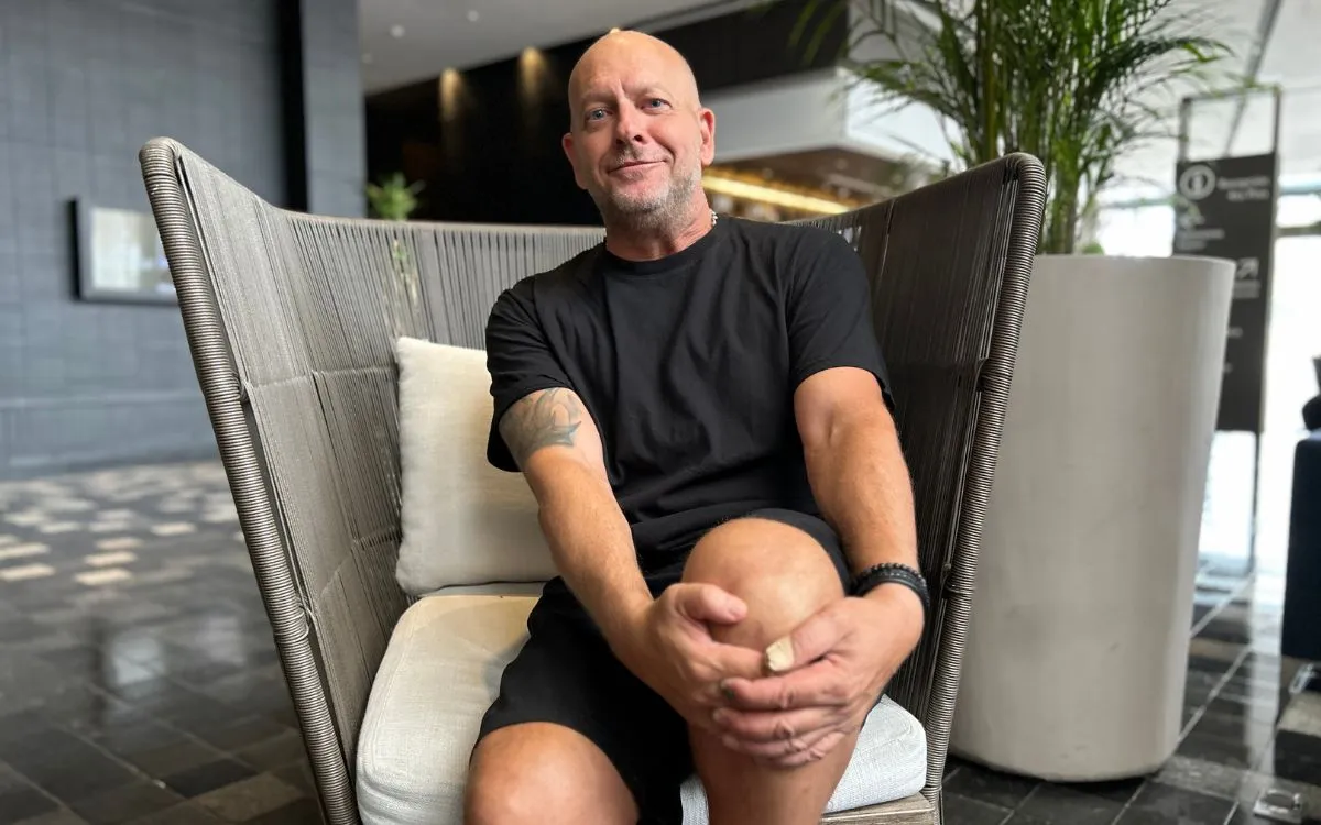 Nicolás Ghizzo, consejero de Peñarol, en Bogotá.