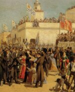 Jura de la Constitución. Boceto de Juan Manuel Blanes (1872). Foto: Wikipedia