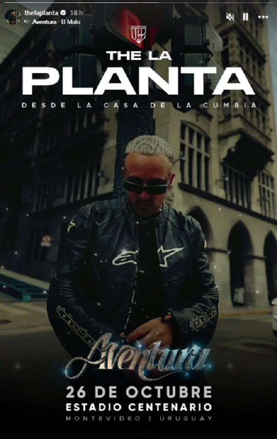 Historia de Instagram de The La Planta.