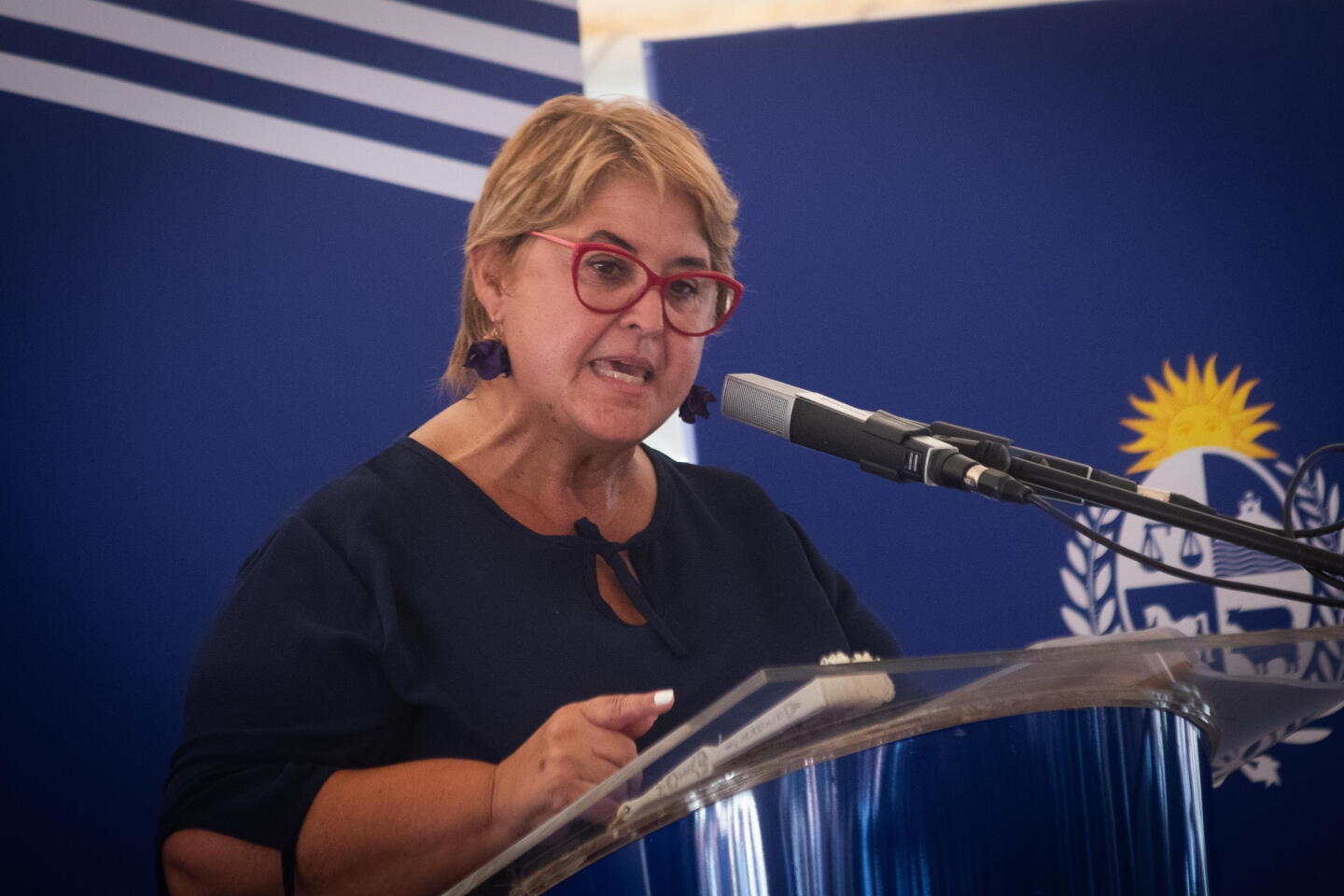 Sandra Lazo, ministra de Defensa.